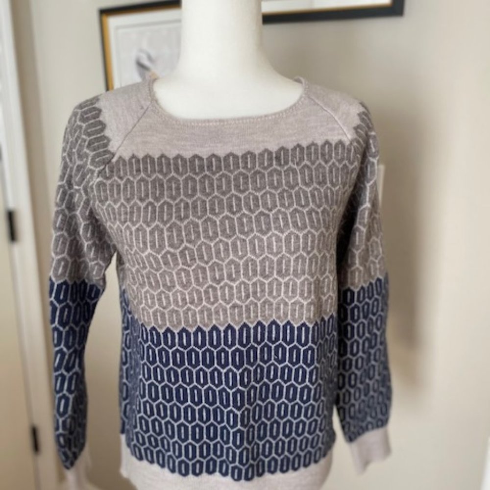 Gray and Blue Sweater - Size Small